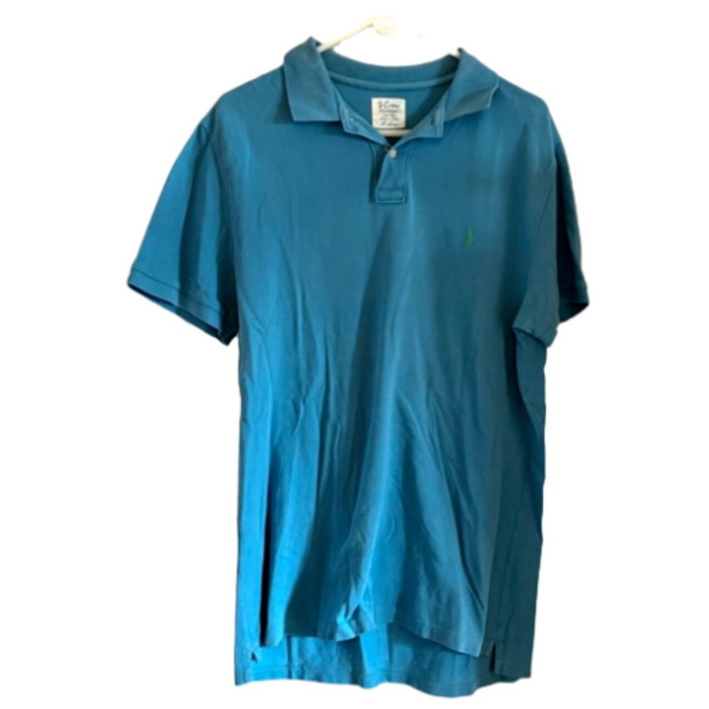 J. Crew Men’s Blue Polo Shirt XL 100% Cotton Classic Fit
